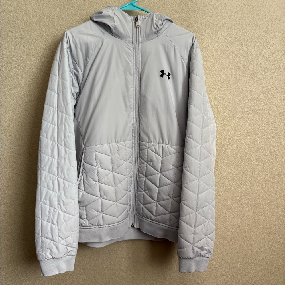 Under Armour ColdGear Reactor Hybrid Jacket in Light Gray